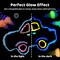 Glow in The Dark Paint, Glow Paint Set of 12 Bright Colors 30ml/1oz, Long Lasting Glow Fluorescent Perfect for Art Painting, DIY projects, Easter, Halloween, and Christmas Decorations